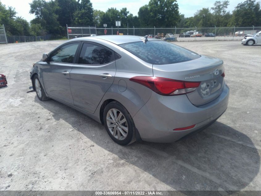 2015 HYUNDAI ELANTRA SE KMHDH4AE1FU456159