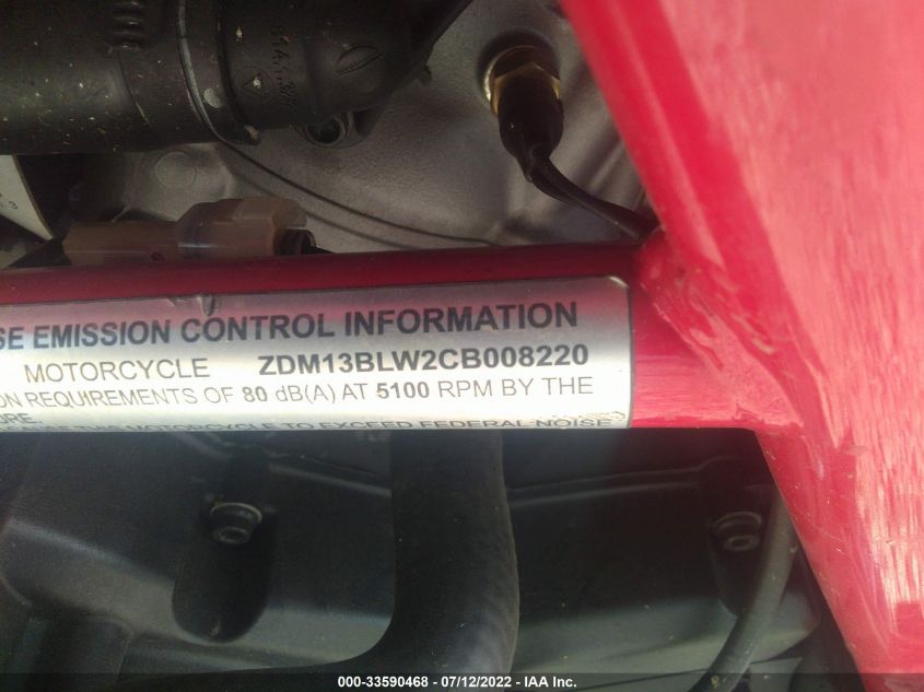 2012 DUCATI DIAVEL ZDM13BLW2CB008220