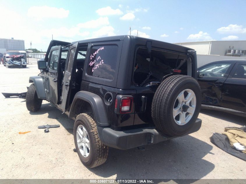 2021 JEEP WRANGLER UNLIMITED SPORT S 1C4HJXDN1MW616470