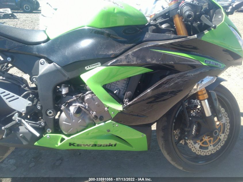 2013 KAWASAKI ZX636 E JKBZXJE13DA001093