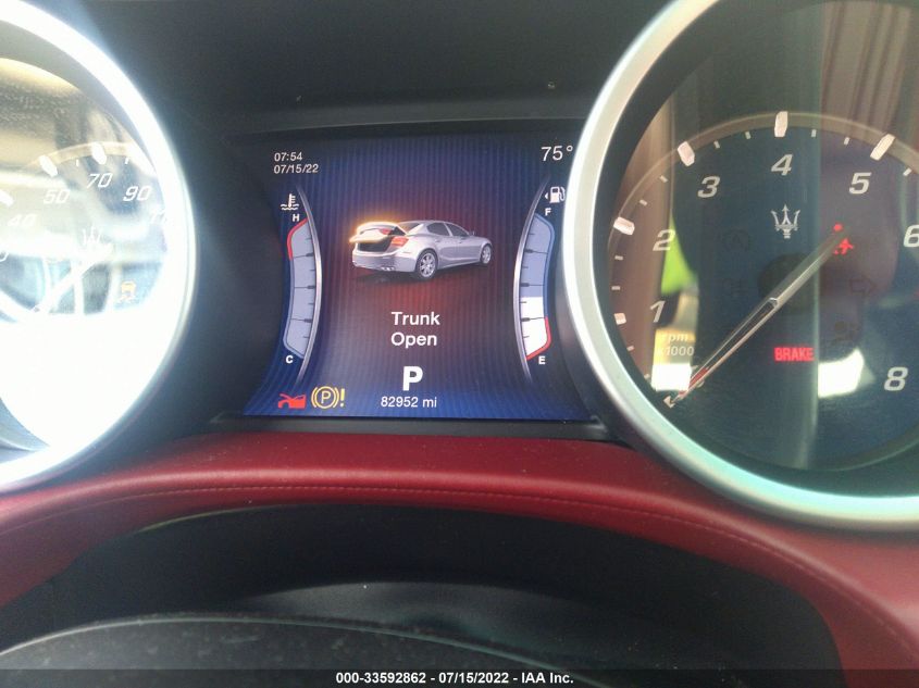 2014 MASERATI GHIBLI S Q4 ZAM57RTA8E1112066