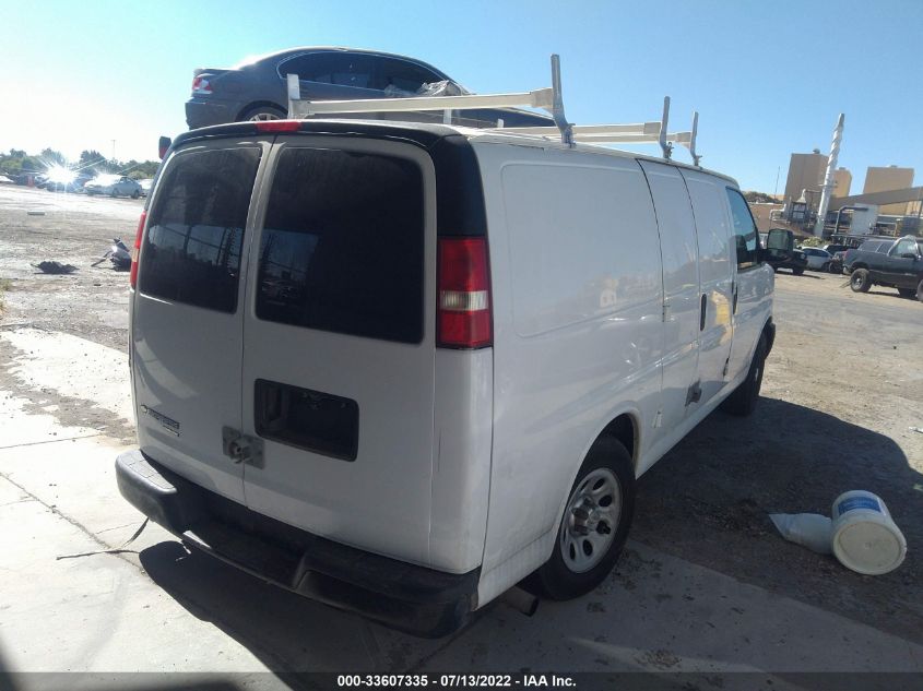 2013 CHEVROLET EXPRESS CARGO VAN 1GCSGAFX9D1133418