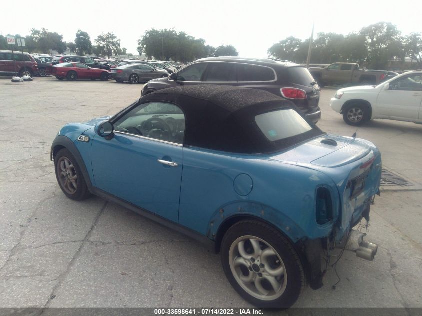 2013 MINI COOPER ROADSTER S WMWSY3C58DT594042