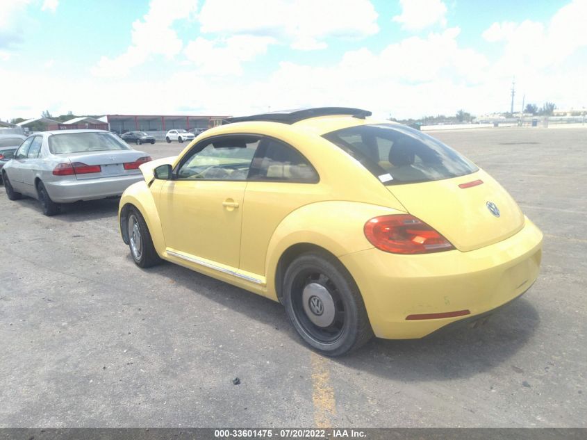 2013 VOLKSWAGEN BEETLE COUPE 2.5L W/SUN 3VWJP7AT2DM630507
