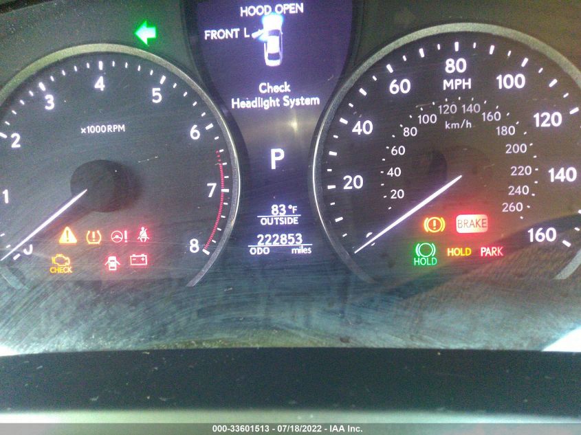 2013 LEXUS LS 460 460 JTHBL5EFXD5118493