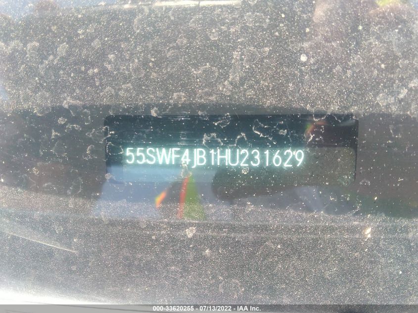 2017 MERCEDES-BENZ C-CLASS C 300 55SWF4JB1HU231629