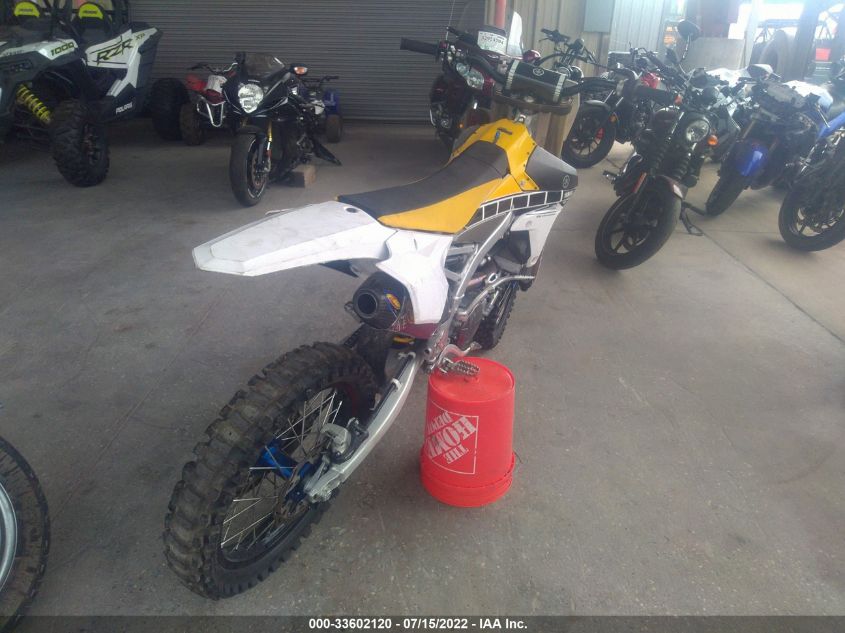 2016 YAMAHA YZ450 F JYACJ21CXGA004782
