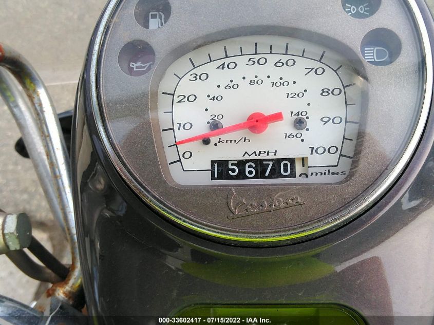 2007 VESPA GTS 250 ZAPM459L575500683