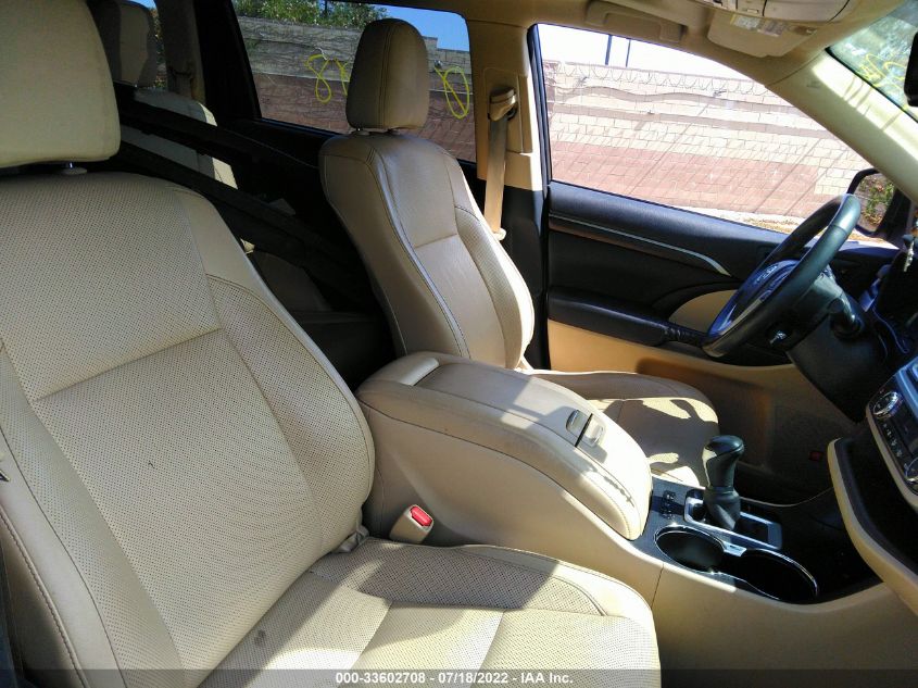 2014 TOYOTA HIGHLANDER HYBRID LIMITED 5TDDCRFH9ES006961