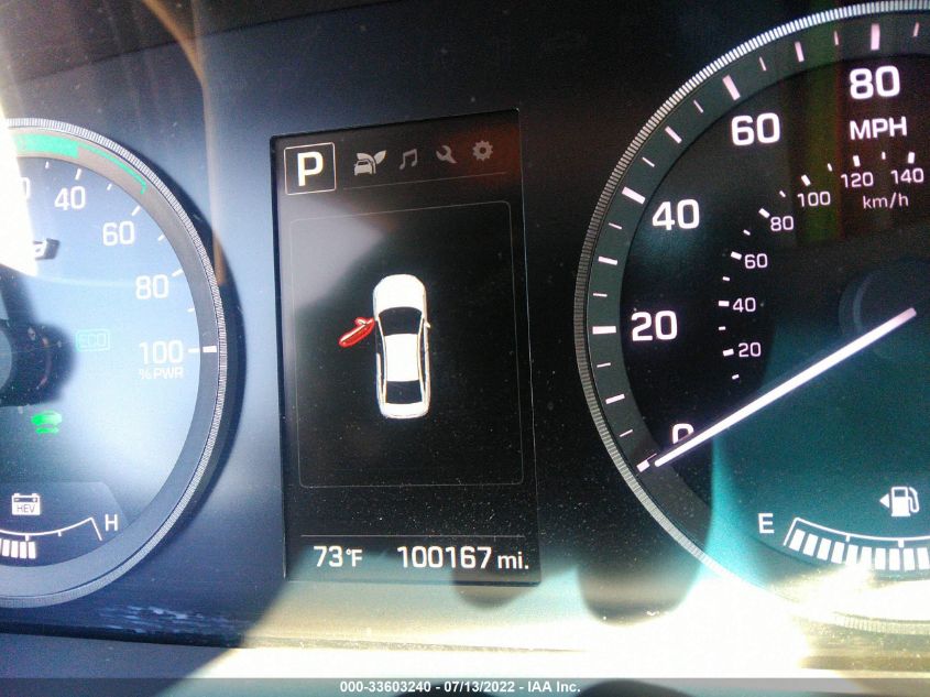 2016 HYUNDAI SONATA HYBRID SE KMHE24L19GA008898