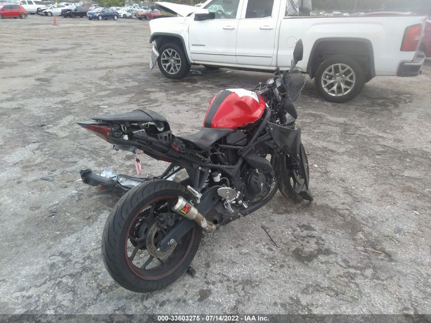 2015 YAMAHA YZFR3 MH3RH06Y6FK004257