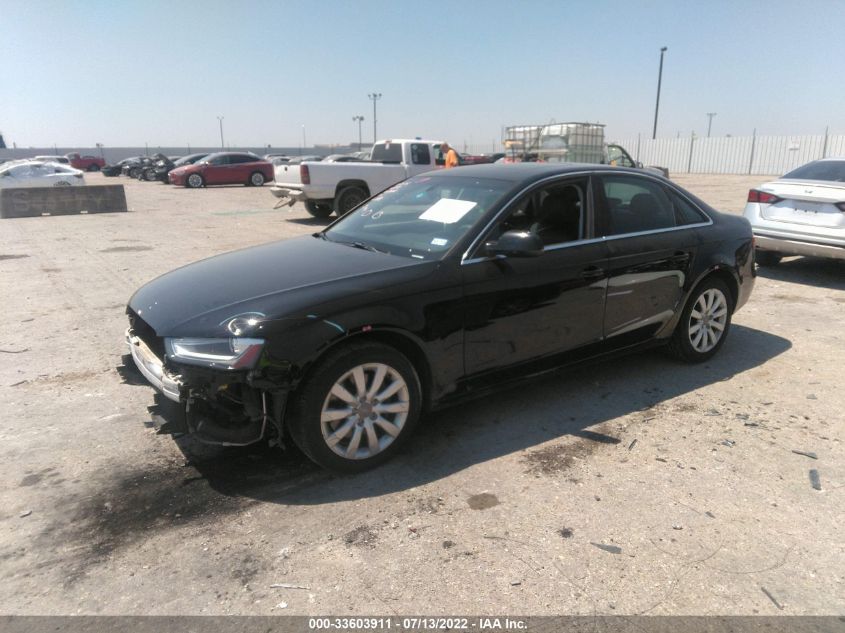 2013 AUDI A4 PREMIUM WAUAFAFL6DN022181