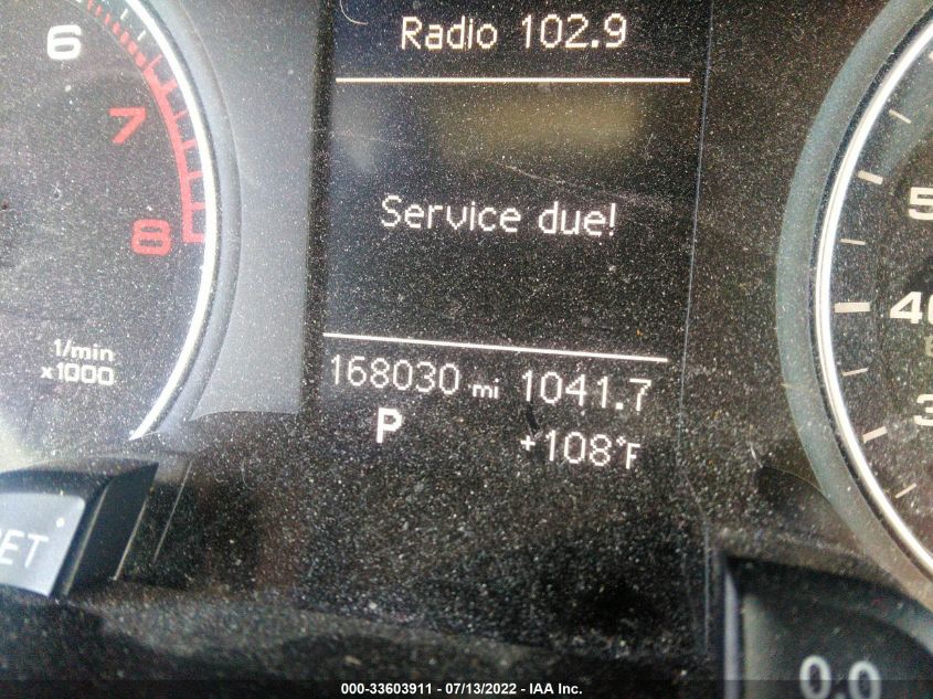 2013 AUDI A4 PREMIUM WAUAFAFL6DN022181