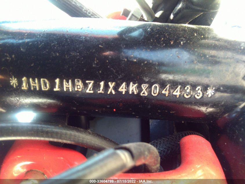 2004 HARLEY-DAVIDSON VRSCB 1HD1HBZ1X4K804433