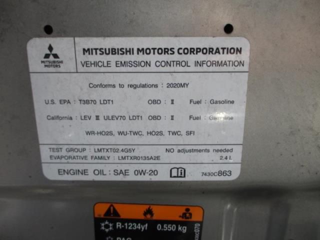 2020 MITSUBISHI OUTLANDER SE/SEL/LE JA4AD3A33LZ021406