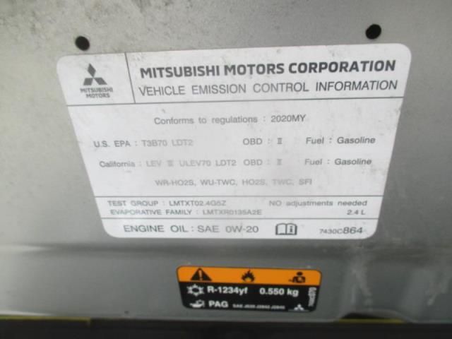 2020 MITSUBISHI OUTLANDER SE/SEL/LE JA4AZ3A34LZ019388