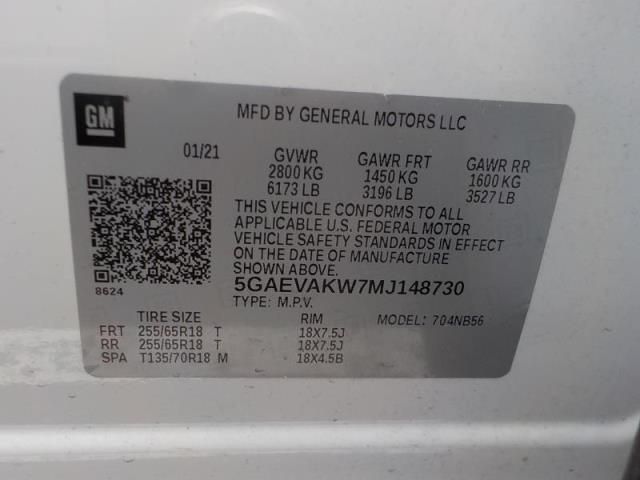 2021 BUICK ENCLAVE ESSENCE 5GAEVAKW7MJ148730
