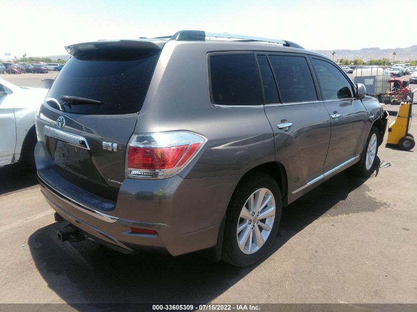 2013 TOYOTA HIGHLANDER HYBRID HYBRID LIMITED JTEDC3EHXD2016771