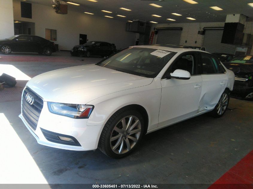 2013 AUDI A4 PREMIUM PLUS WAUFFAFL4DN047781