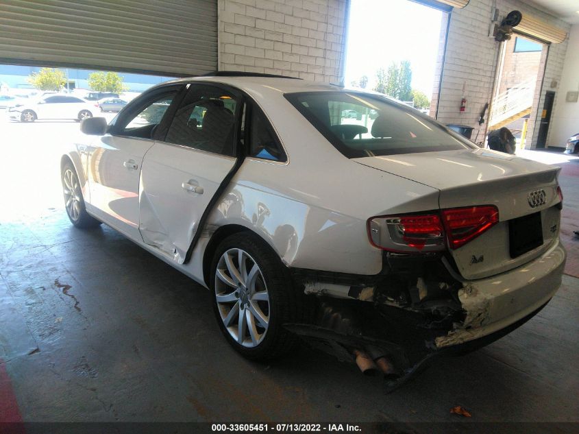 2013 AUDI A4 PREMIUM PLUS WAUFFAFL4DN047781