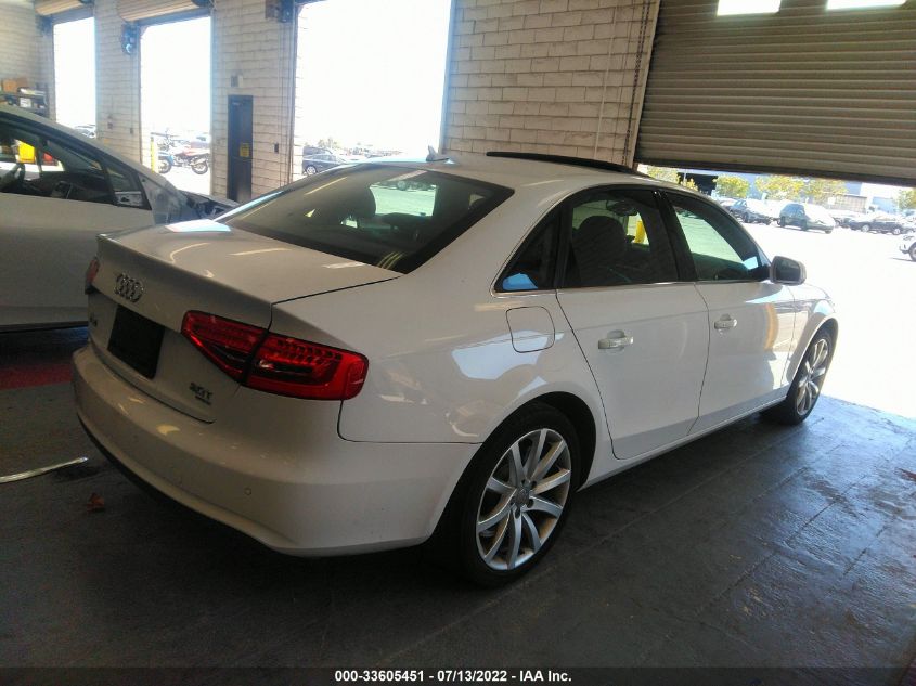 2013 AUDI A4 PREMIUM PLUS WAUFFAFL4DN047781