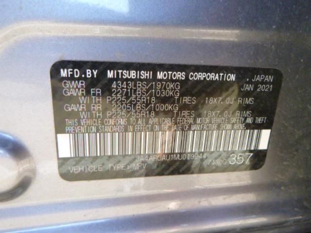 2021 MITSUBISHI OUTLANDER SPORT ES/LE/BE/SE JA4ARUAU1MU019944