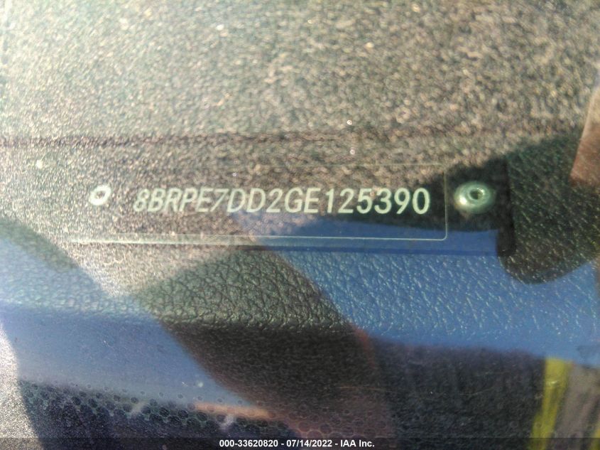 2016 MERCEDES-BENZ SPRINTER PASSENGER VANS 8BRPE7DD2GE125390