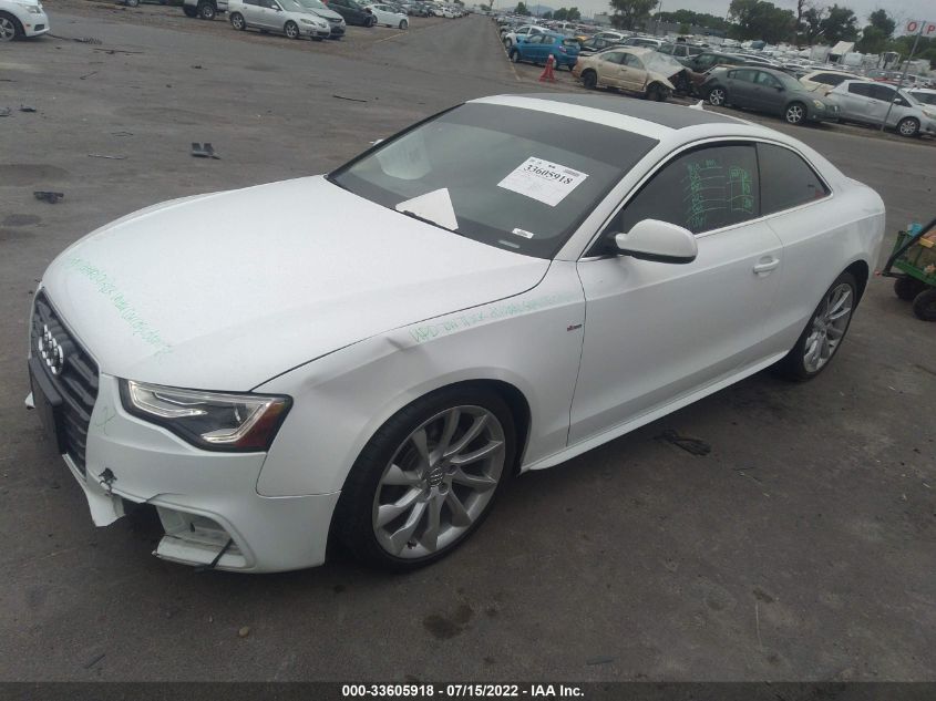 2015 AUDI A5 PREMIUM PLUS WAUMFAFR8FA050169