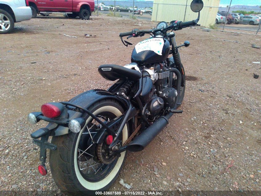 2018 TRIUMPH MOTORCYCLE BONNEVILLE BOBBER BLACK SMTD53HL7JT865293