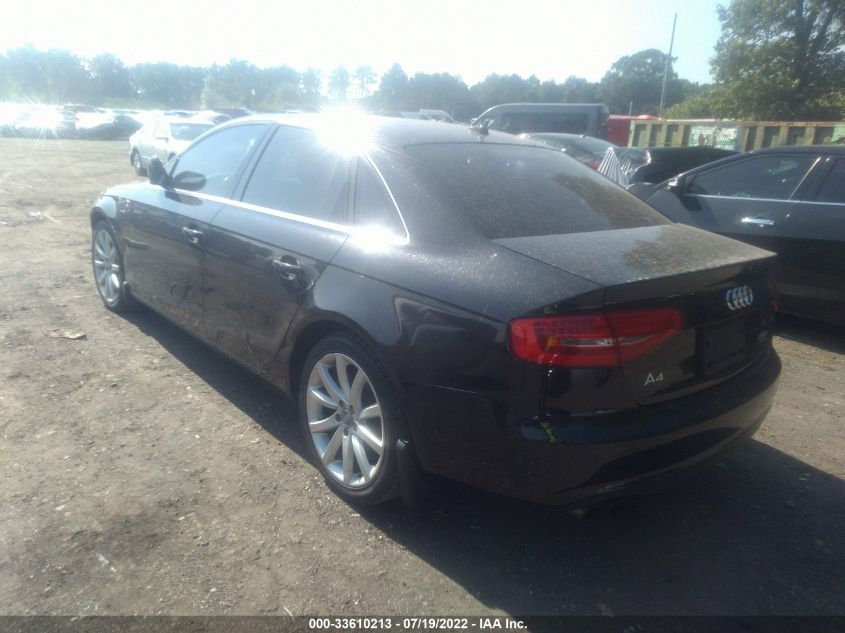 2013 AUDI A4 PREMIUM PLUS WAUFFAFL0DN007665