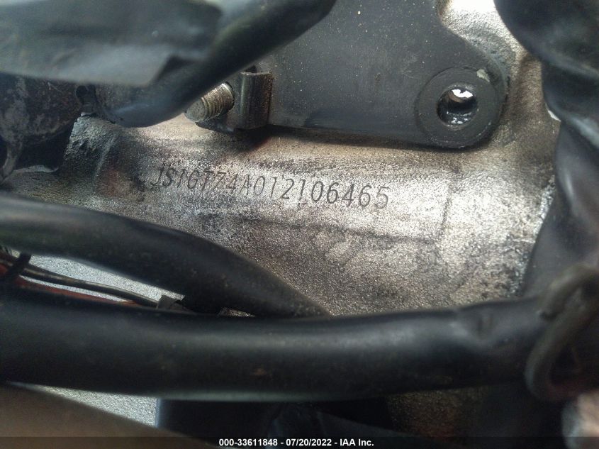 2001 SUZUKI GSX-R1000 JS1GT74A012106465