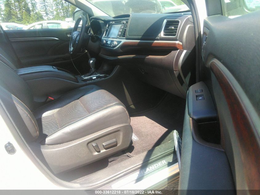 2014 TOYOTA HIGHLANDER HYBRID HYBRID LIMITED/LTD PLATNM 5TDDCRFHXES004670