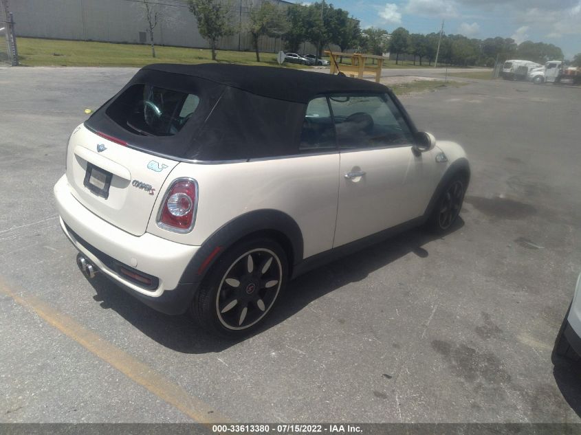 2013 MINI COOPER CONVERTIBLE S WMWZP3C5XDT550688