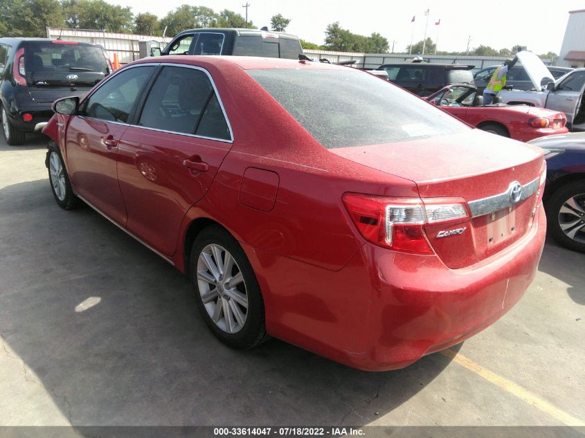 2013 TOYOTA CAMRY HYBRID HYBRID/LE/XLE 4T1BD1FK3DU092694