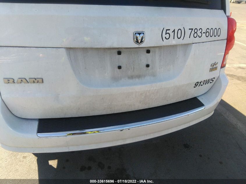 2014 RAM CARGO VAN TRADESMAN 2C4JRGAG7ER379543