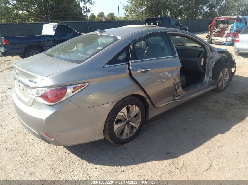 2013 HYUNDAI SONATA HYBRID LIMITED KMHEC4A46DA090014