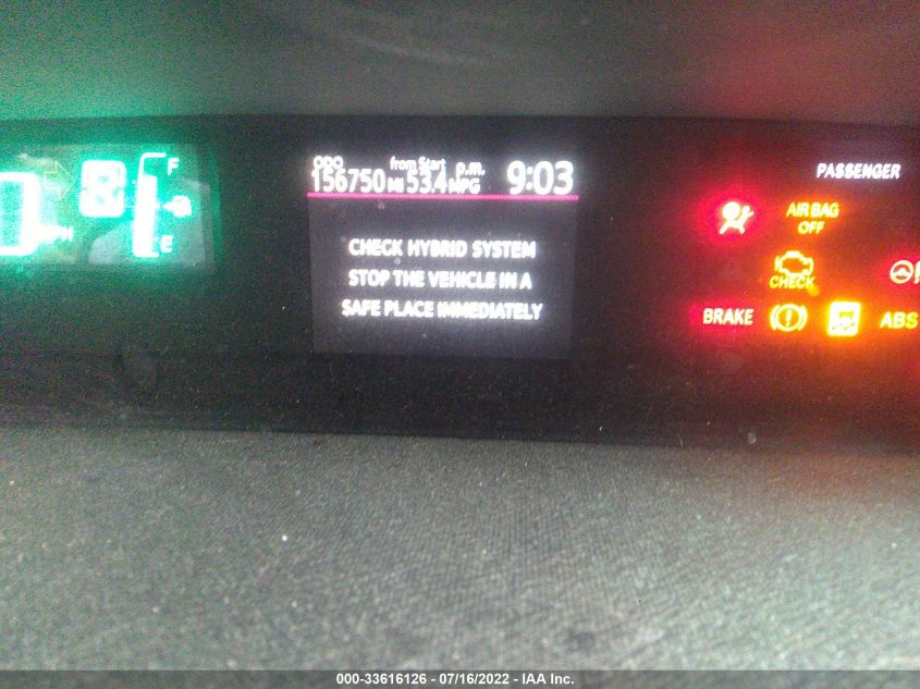 2013 TOYOTA PRIUS C JTDKDTB37D1553976