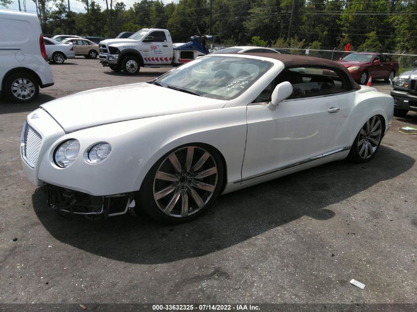 2013 BENTLEY CONTINENTAL GT V8 SCBGT3ZA0DC084265