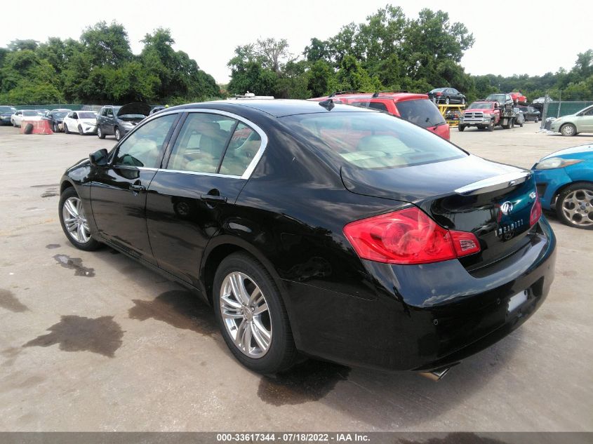 2013 INFINITI G37 SEDAN X JN1CV6AR8DM356275