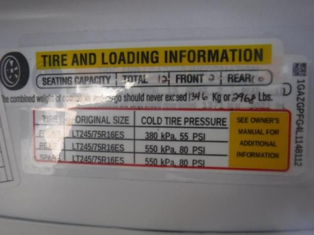 2020 CHEVROLET EXPRESS G3500 LT 1GAZGPFG4L1148112