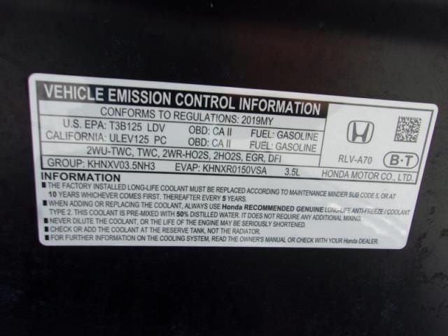 2019 HONDA PASSPORT EXL 5FNYF7H51KB006341