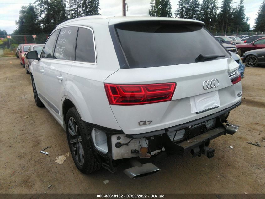 2017 AUDI Q7 PREMIUM PLUS WA1LAAF75HD013149