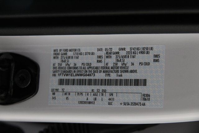 2022 FORD F150 LIGHTNING PRO/LIGHTNING X 1FTVW1EL0NWG04973