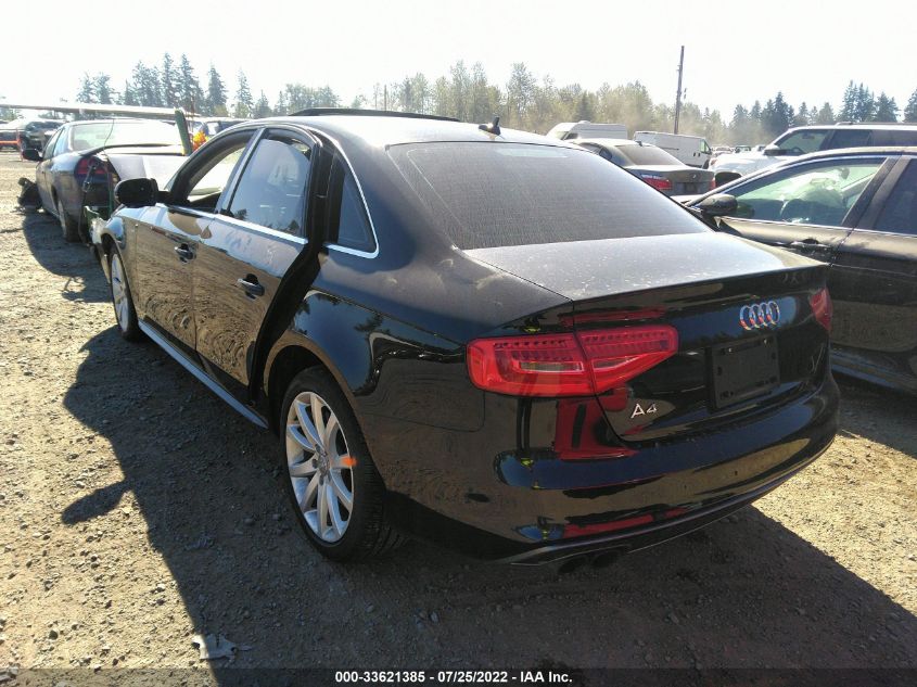 2014 AUDI A4 PREMIUM WAUAFAFL0EN026812