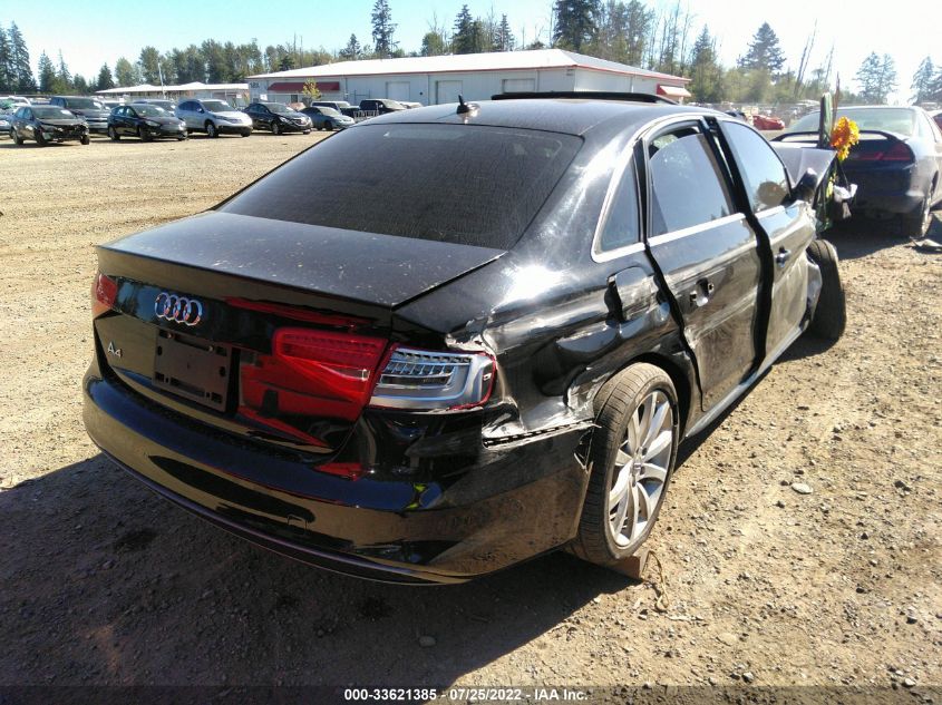 2014 AUDI A4 PREMIUM WAUAFAFL0EN026812