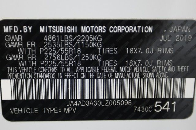 2020 MITSUBISHI OUTLANDER SE/SEL/LE JA4AD3A30LZ005096