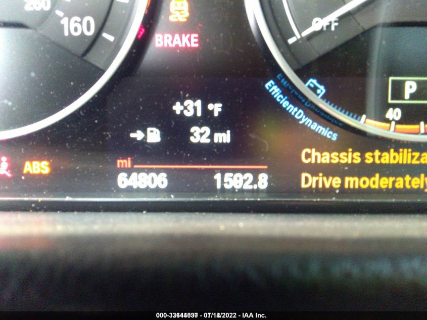 2015 BMW 3 SERIES 320I XDRIVE WBA3C3C55FK202825