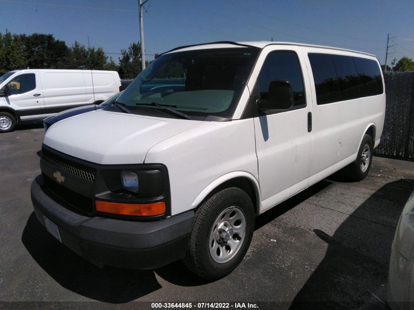 2014 CHEVROLET EXPRESS PASSENGER LS 1GNSGBF43E1191917