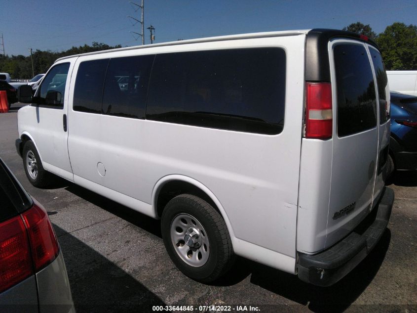 2014 CHEVROLET EXPRESS PASSENGER LS 1GNSGBF43E1191917