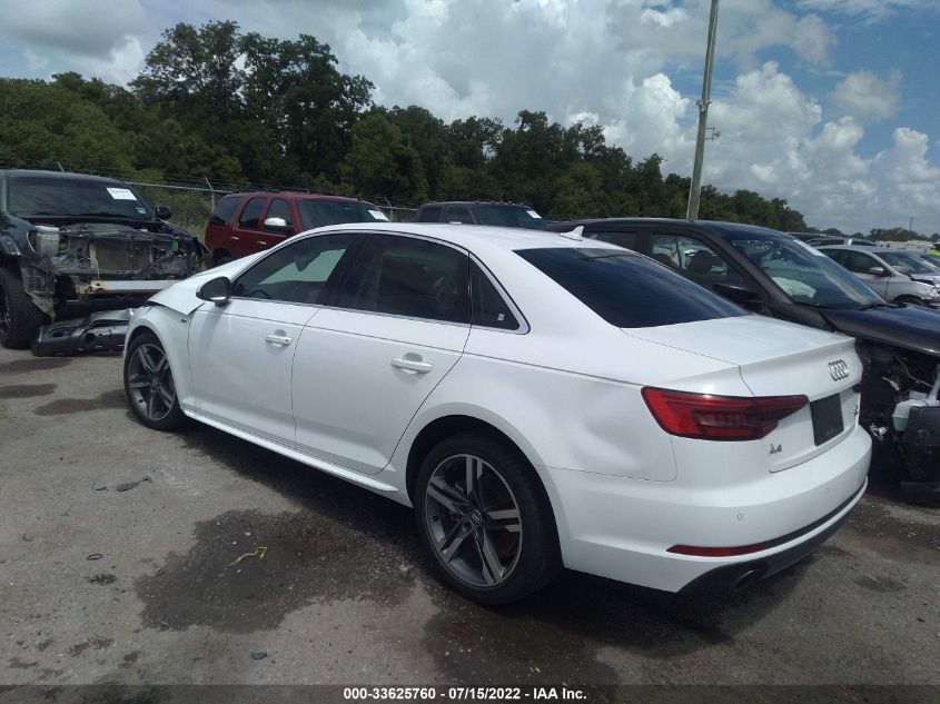 2017 AUDI A4 PREMIUM PLUS WAUENAF40HN024592